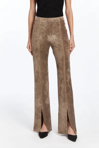 AMANDA UPRICHARD WOMEN'S TAVIRA SUEDE PANT IN TAUPE