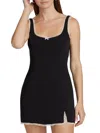 Amanda Uprichard Women's Valetta Square Neck Romper In Black
