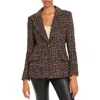 Amanda Uprichard Womens Notch Collar Business One-button Blazer In Multi