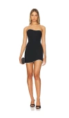 Amanda Uprichard X Revolve Adrienne Mini Dress In 黑色