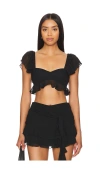 AMANDA UPRICHARD X REVOLVE ALIYAH CROP TOP