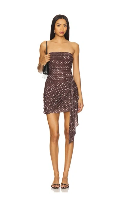 Amanda Uprichard X Revolve Anja Dress In Brown