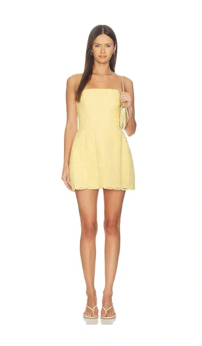 Amanda Uprichard X Revolve Bethany Romper In Yellow