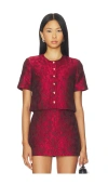 Amanda Uprichard X Revolve Braswell Top In Red