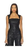 Amanda Uprichard X Revolve Breanna Top In Black