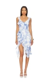 Amanda Uprichard X Revolve Cantara Dress In Baby Blue