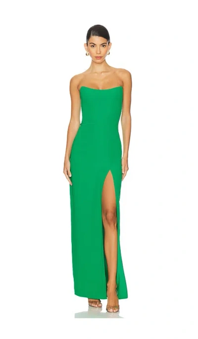 Amanda Uprichard X Revolve Chamberlain Maxi Dress In Green
