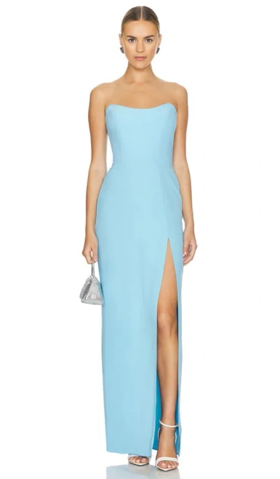 Amanda Uprichard X Revolve Chamberlain Maxi Dress In Pacifica