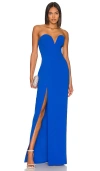 Amanda Uprichard X Revolve Cherri Gown In Blue