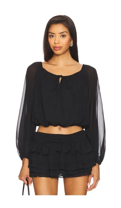 Amanda Uprichard X Revolve Dallas Top In Black