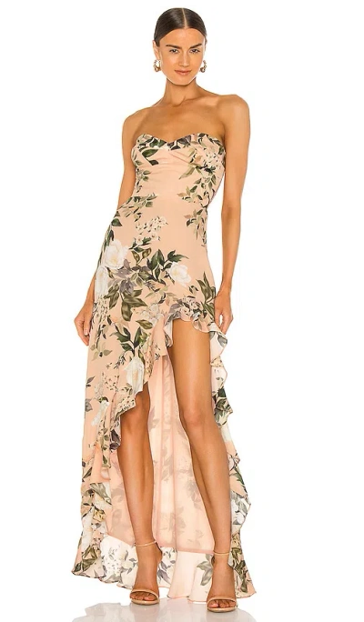 Amanda Uprichard X Revolve Eden Gown In Juniper Floral