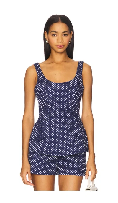 Amanda Uprichard X Revolve Empire Top In Blue