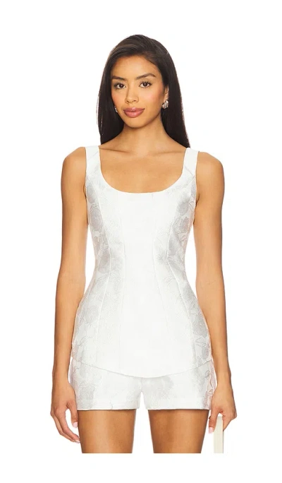 Amanda Uprichard X Revolve Empire Top In White