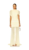 Amanda Uprichard X Revolve Evianna Gown In Yellow