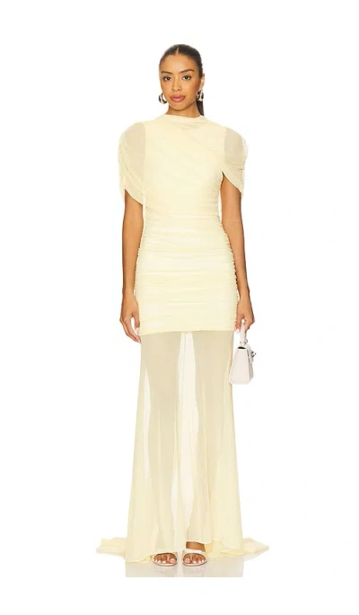 Amanda Uprichard X Revolve Evianna Gown In Yellow