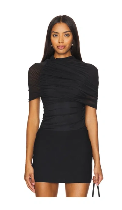 Amanda Uprichard X Revolve Evianna Top In Black