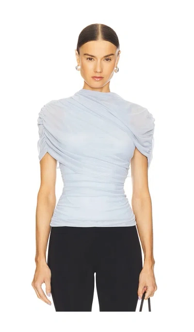 Amanda Uprichard X Revolve Evianna Top In Baby Blue