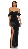 Amanda Uprichard X Revolve Falcon Gown In Black