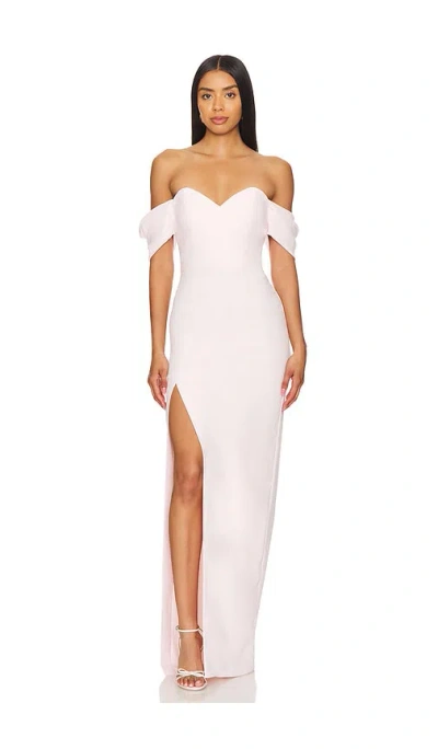 Amanda Uprichard X Revolve Falcon Gown In Blush