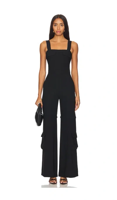 Amanda Uprichard X Revolve Frida Jumpsuit In Black