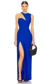 Amanda Uprichard X Revolve Gilda Gown In Blue