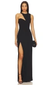 Amanda Uprichard X Revolve Gilda Gown In É»‘è‰²