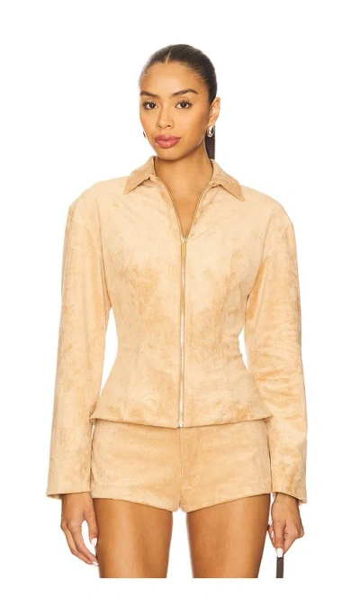 Amanda Uprichard X Revolve Grace Jacket In Neutral