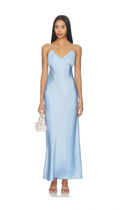 Amanda Uprichard X Revolve Hazel Gown In Blue