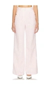 Amanda Uprichard X Revolve Jane Pants In 混淡粉色