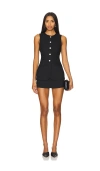 Amanda Uprichard X Revolve Kendall Romper In Black
