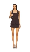 Amanda Uprichard X Revolve Kya Romper In Cocoa
