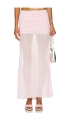 Amanda Uprichard X Revolve Leo Skirt In Pink