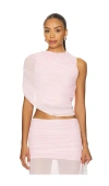 Amanda Uprichard X Revolve Leo Top In Pink