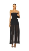 Amanda Uprichard X Revolve Linda Dress In Black