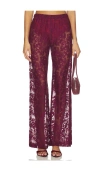 Amanda Uprichard X Revolve Mariko Pant In Burgundy