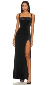 Amanda Uprichard X Revolve Meg Gown In Black
