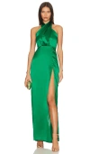 Amanda Uprichard X Revolve Mezcal Gown In Green