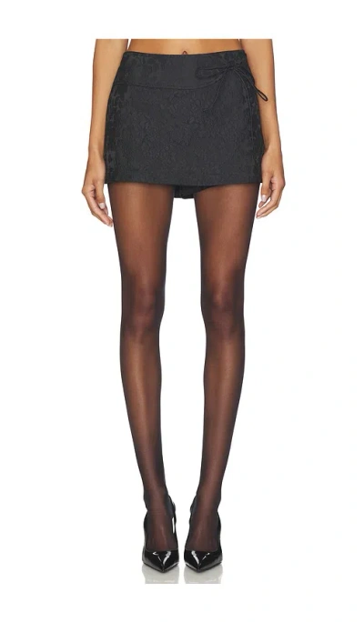 Amanda Uprichard X Revolve Mila Skort In Black