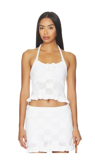 Amanda Uprichard X Revolve Milena Top In White