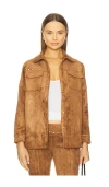 Amanda Uprichard X Revolve Nirvana Suede Jacket In Brown
