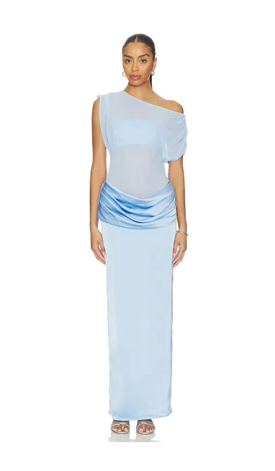 Amanda Uprichard X Revolve Olandria Midi Dress In Blue