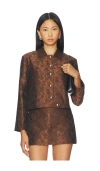 Amanda Uprichard X Revolve Preston Jacket In Brown