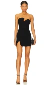 Amanda Uprichard X Revolve Puzzle Mini Dress In Black