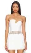 AMANDA UPRICHARD X REVOLVE PUZZLE STRAPLESS TOP