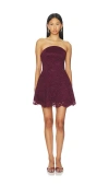 Amanda Uprichard X Revolve Romilly Dress In Burgundy