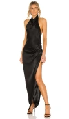 Amanda Uprichard X Revolve Samba Gown In Black