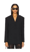Amanda Uprichard X Revolve Samuel Blazer In Black