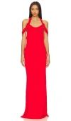 Amanda Uprichard X Revolve Serenade Maxi Dress In Red