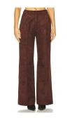 Amanda Uprichard X Revolve Slater Suede Pants In Brown