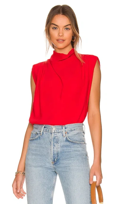 Amanda Uprichard X Revolve Sleeveless Fabienne Top In Red